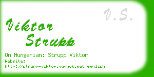 viktor strupp business card